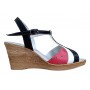 Sandale dama din piele naturala, cu platforme de 7 cm - S61NAR